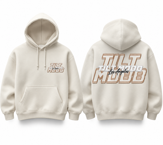 Blurred vision Hoodie Cream